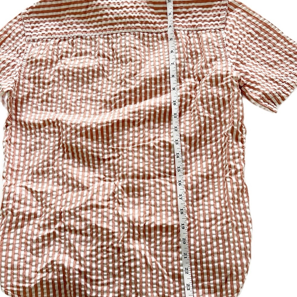 Club Monaco Pink and White Striped Shirt - Picture 6 of 8